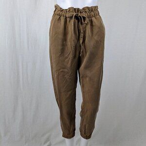 Banana Republic Brown Jogger Paper Bag Pants Women's Size XS